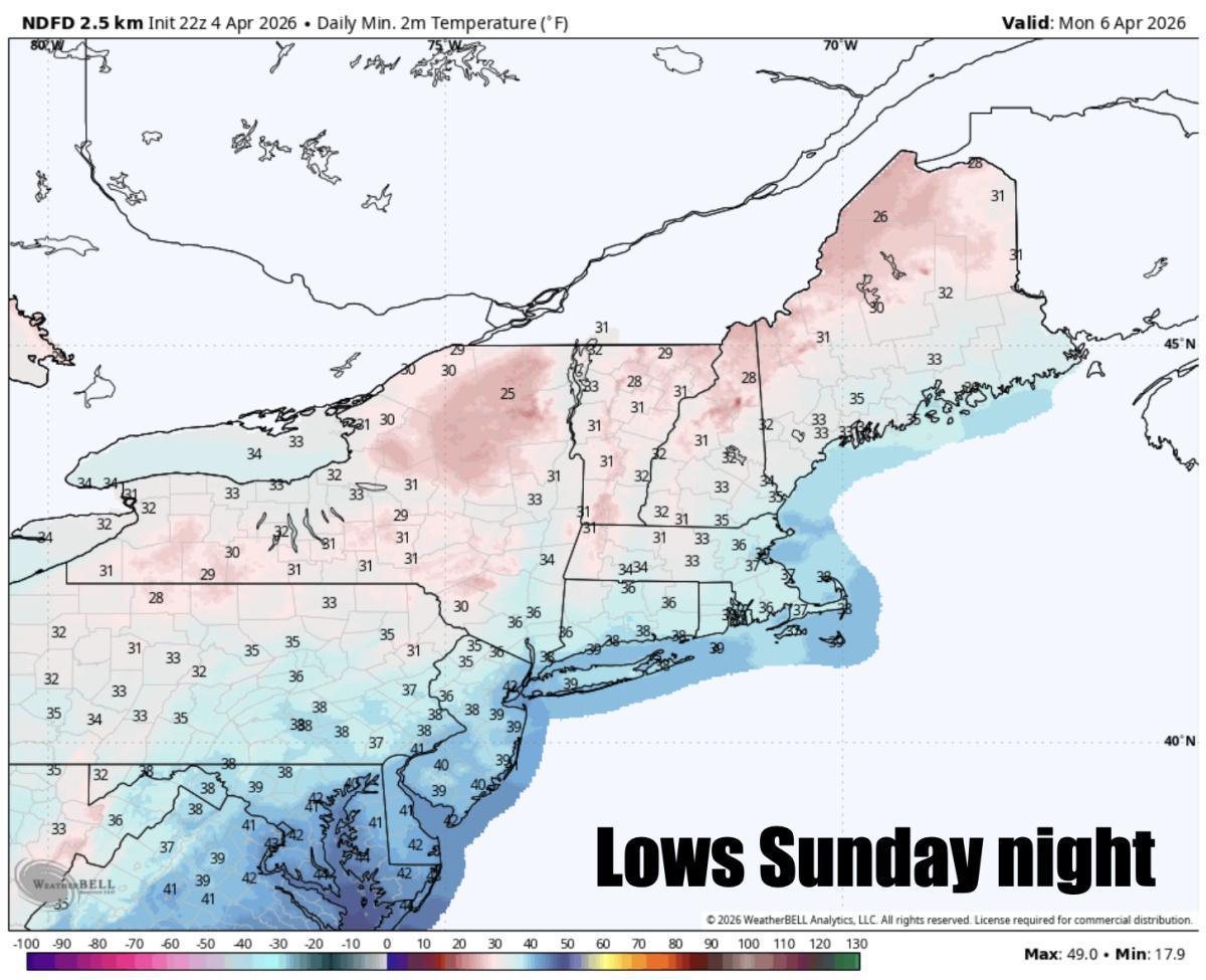Rain on the way for Easter Sunday