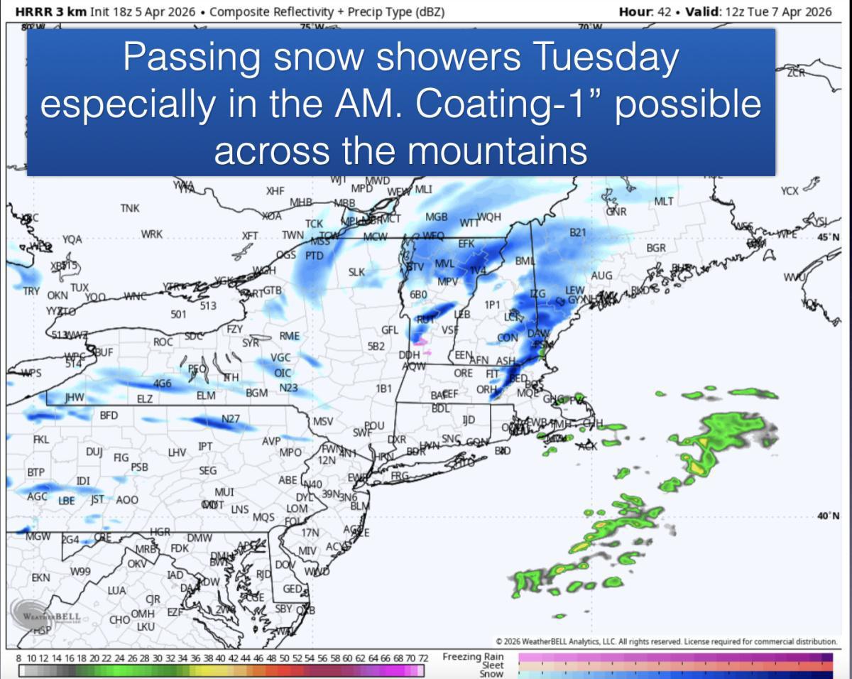 What to expect this week! Some April snow in the forecast! What to expect this week! Some April snow in the forecast!