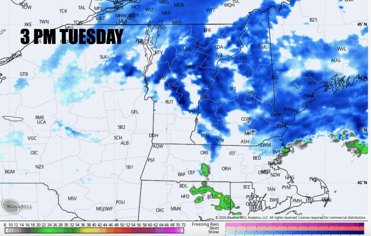 April snow on the way Tuesday! April snow on the way Tuesday!