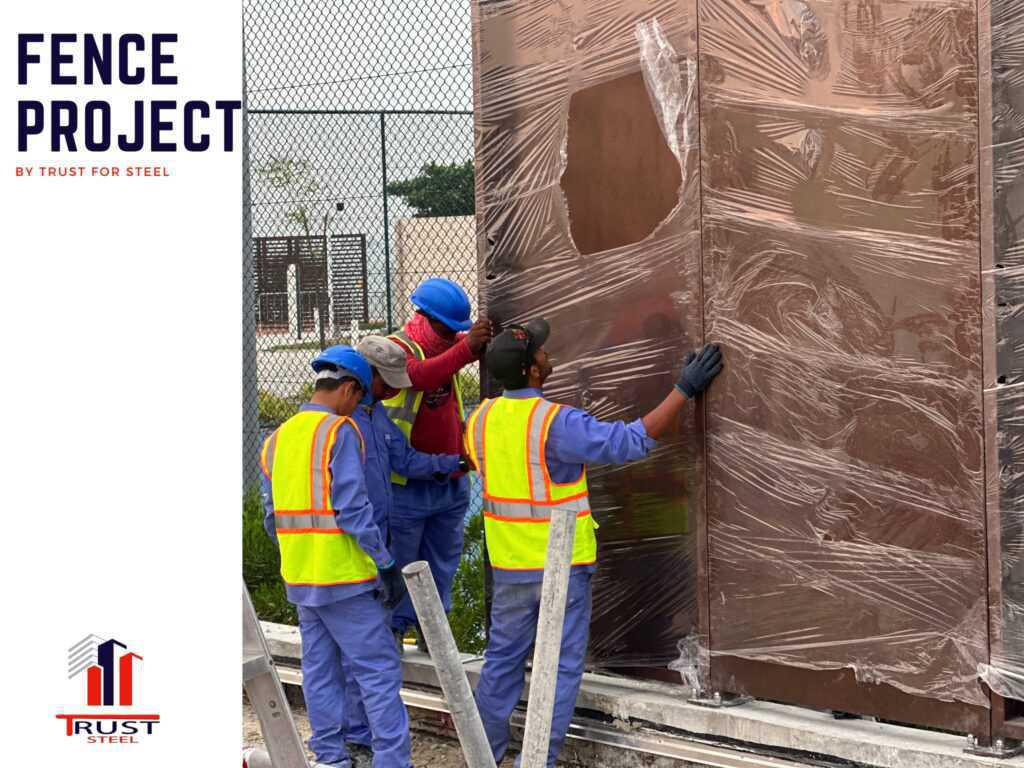 Exciting Update: Ongoing Fence Project in Getaifan Island by Trust for Steel Company