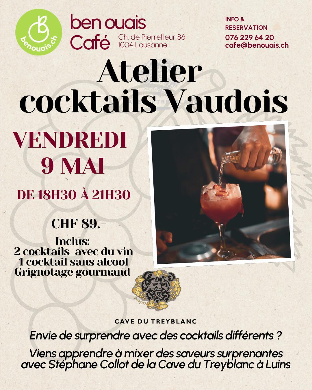 Atelier Cocktails. Cave du Treyblanc, Luins