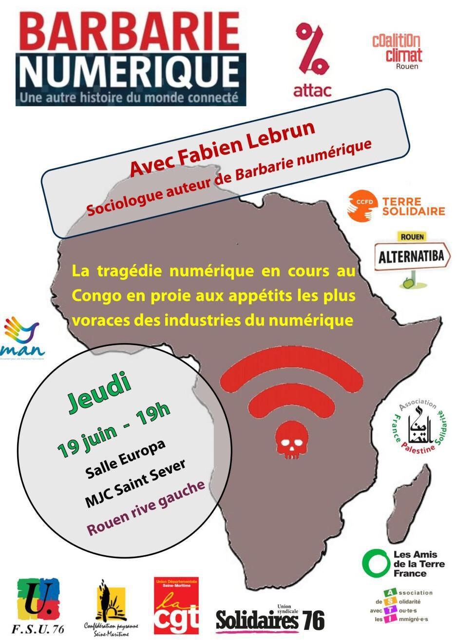 19 Juin - Soirée débat: "la barbarie numérique" - livre de Fabien Lebrun