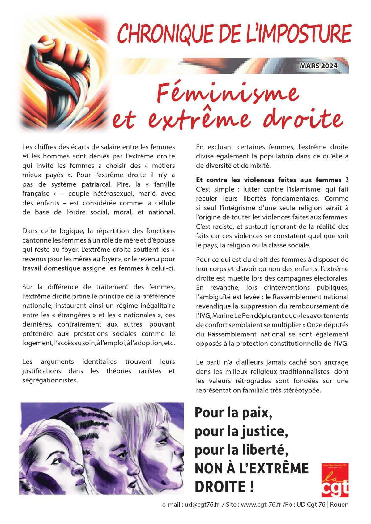 La chronique de l'imposture - Mars 2024