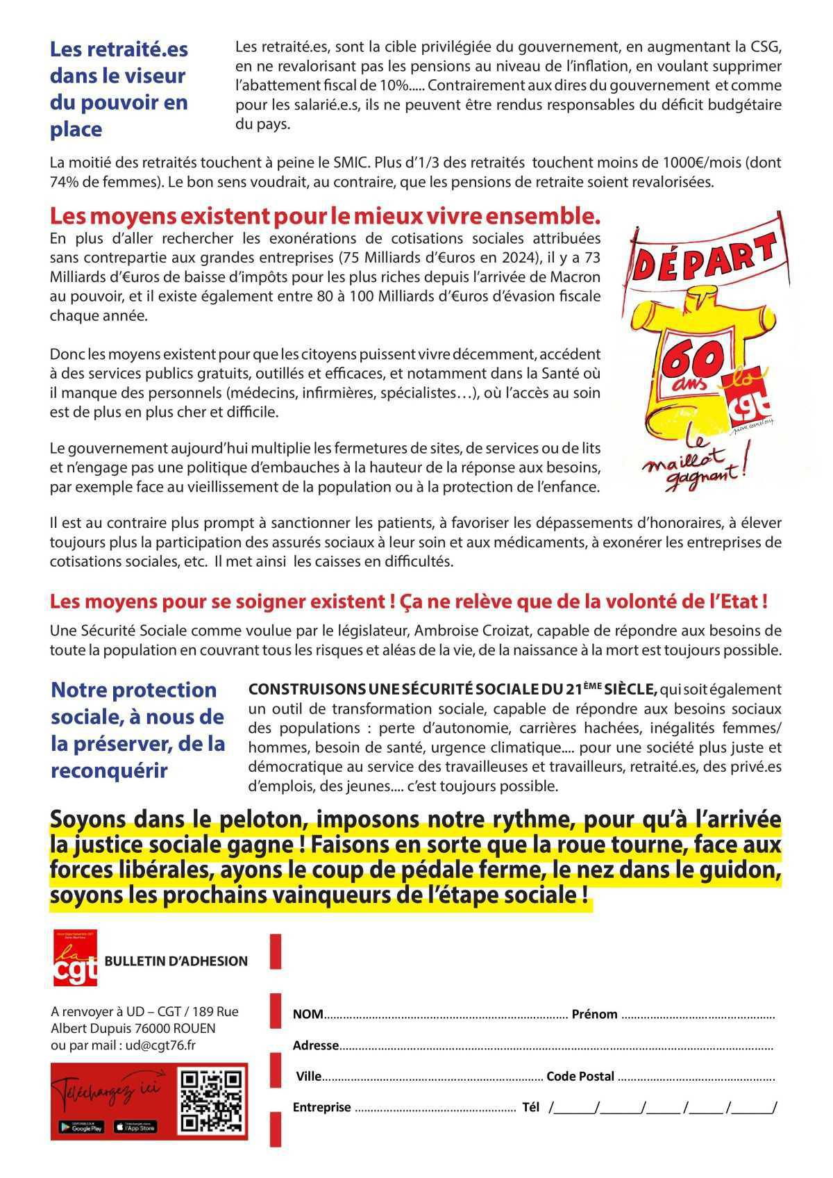 8 Juillet: Venez fêter la Tour de France revendicatif !