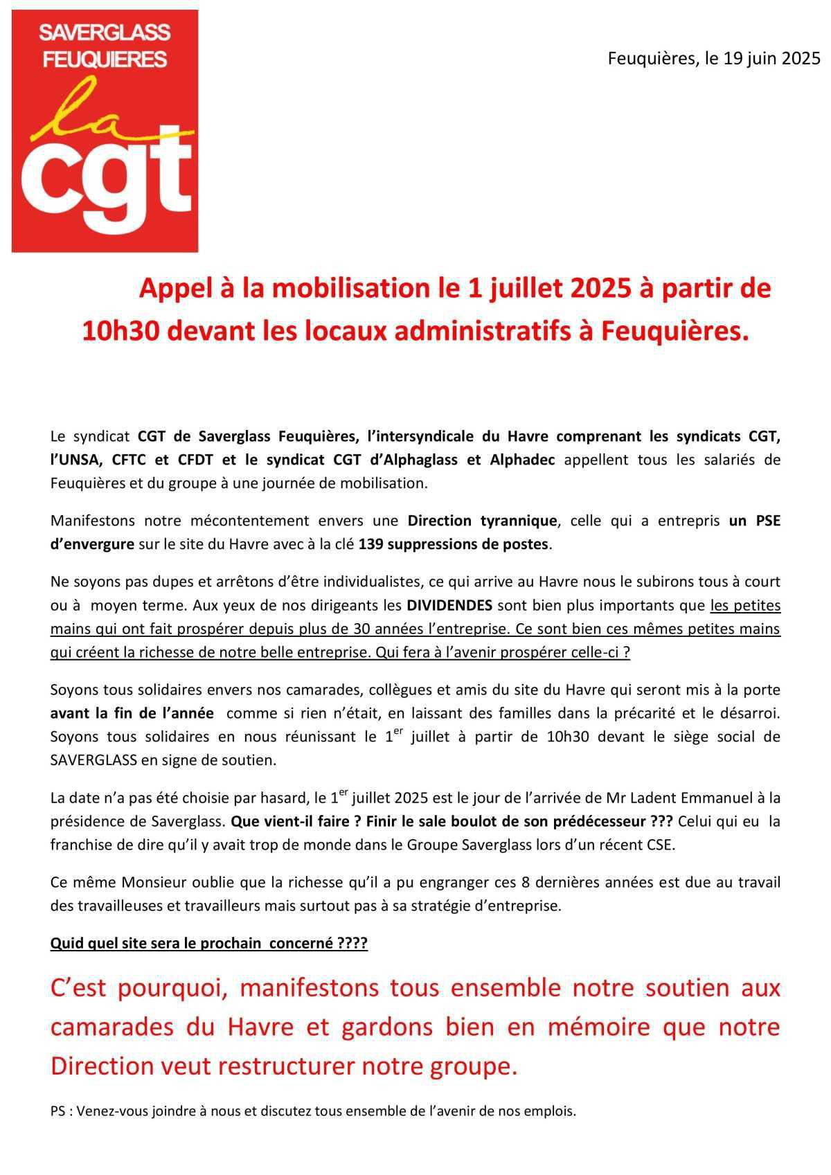 1er Juillet: Rassemblement Saverglass à Feuquières
