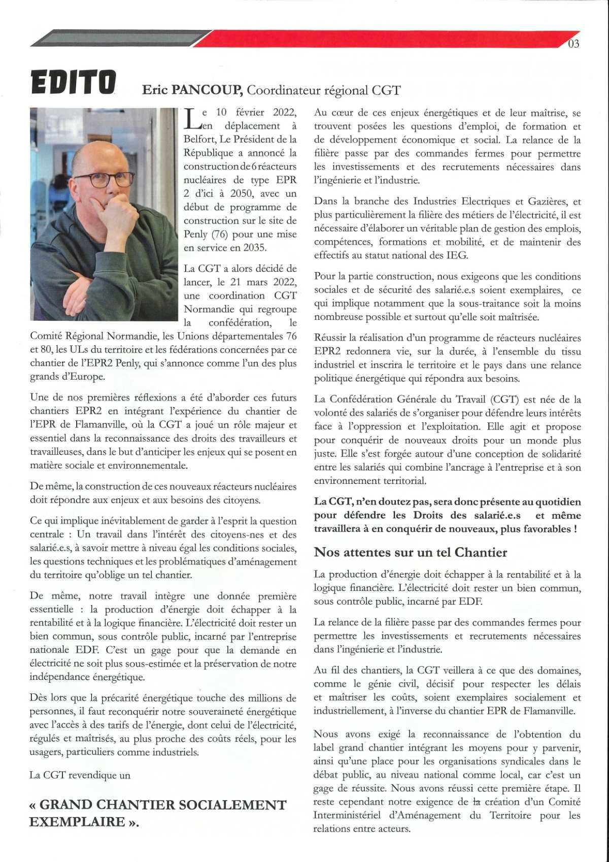 Grand Chantier EPR Penly 2 - Point d'étape Mars 2025