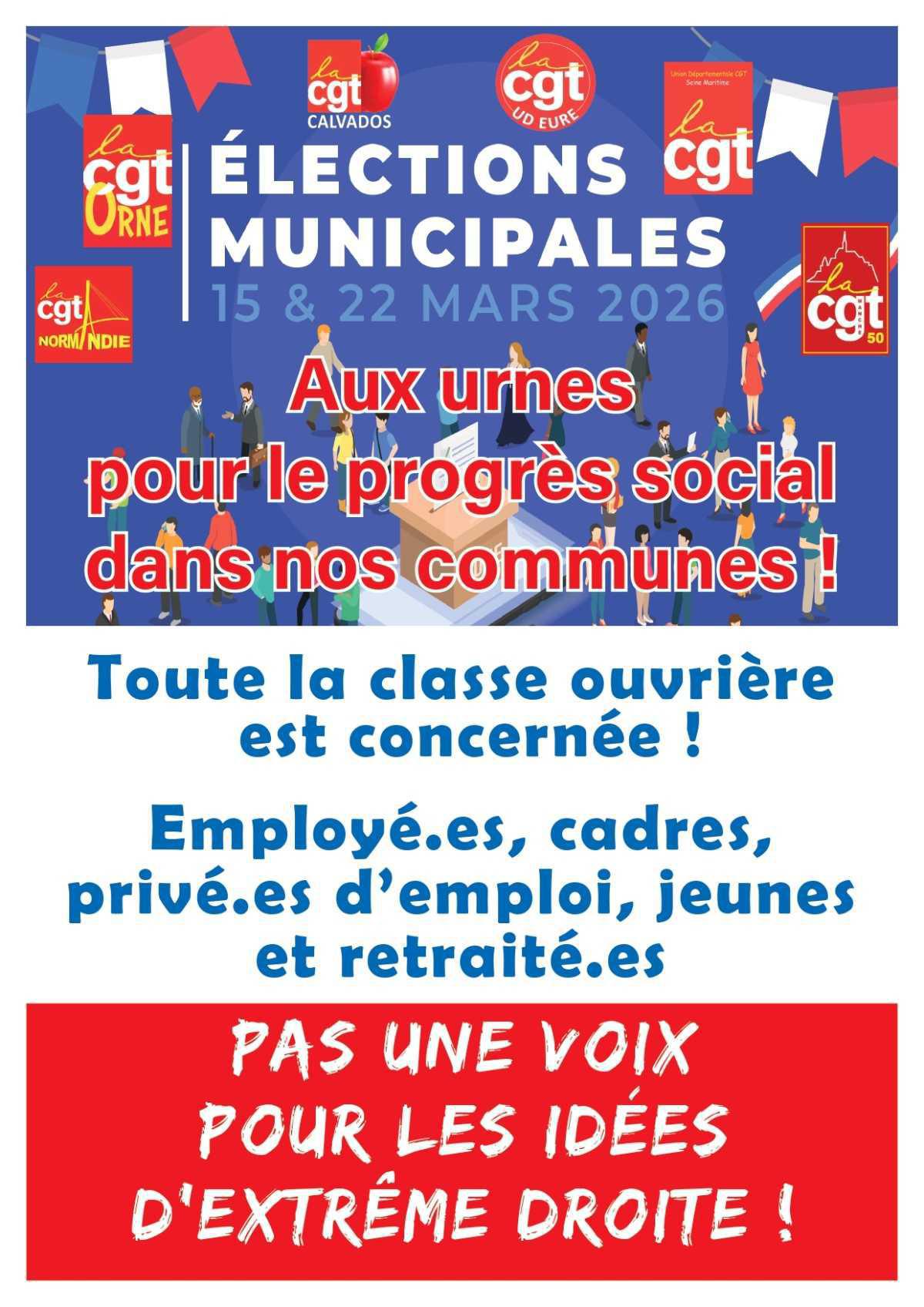 15 & 22 mars: Municipales => Pas une Voix pour l'Extrême Droite !