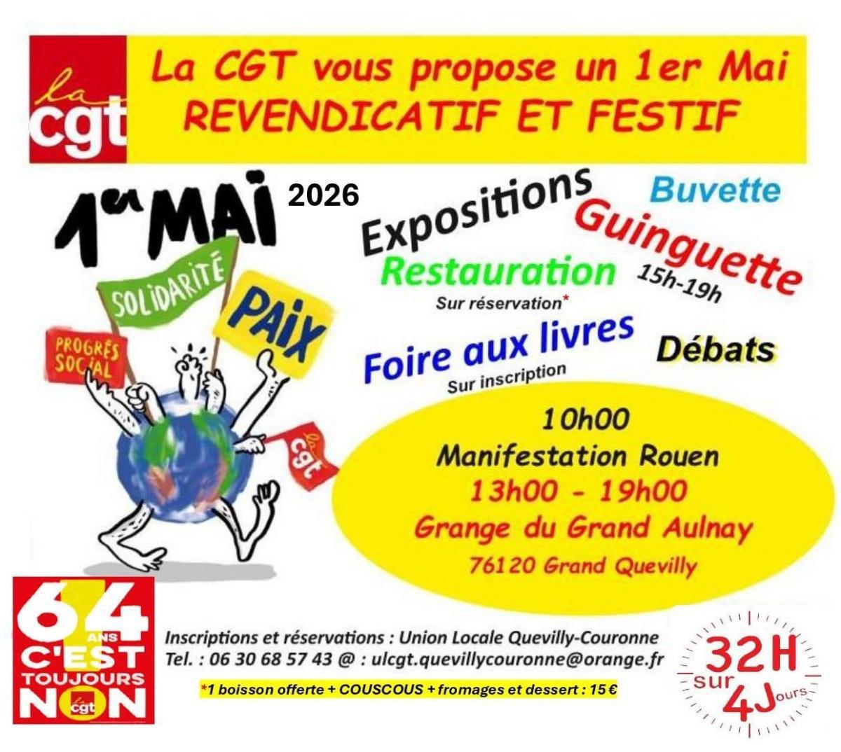 1er MAI: Journée internationale des Travailleuses et Travailleurs. Exigeons la Paix et le progrès social !