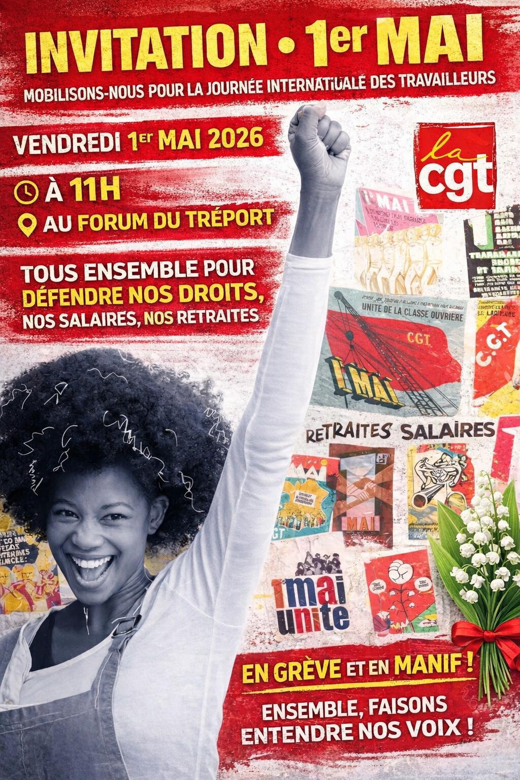 1er MAI: Journée internationale des Travailleuses et Travailleurs. Exigeons la Paix et le progrès social !