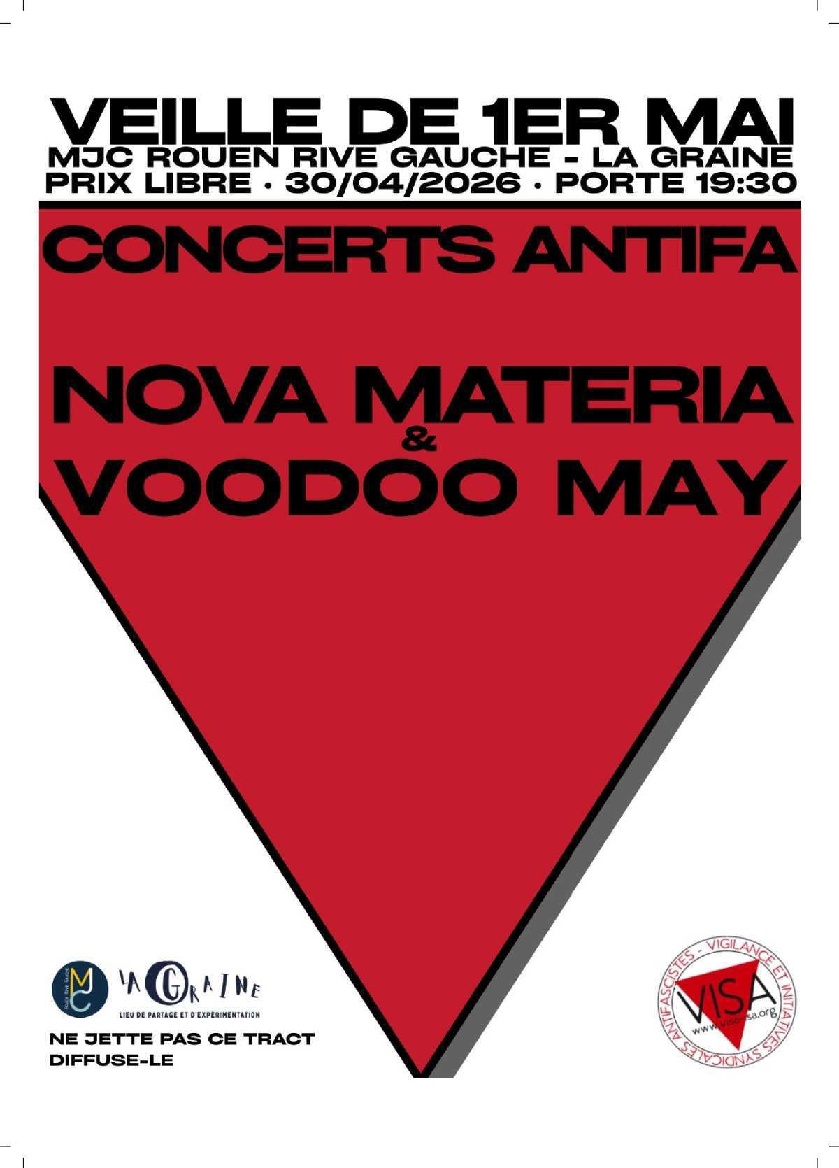 30 Avril: Concert contre le racisme, organisé par VISA 76