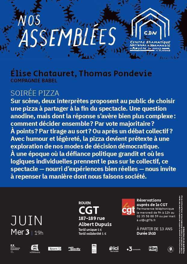 3 Juin: Théâtre Populaire "Nos assemblées" - UL CGT Rouen 3 Juin: Théâtre Populaire "Nos assemblées" - UL CGT Rouen