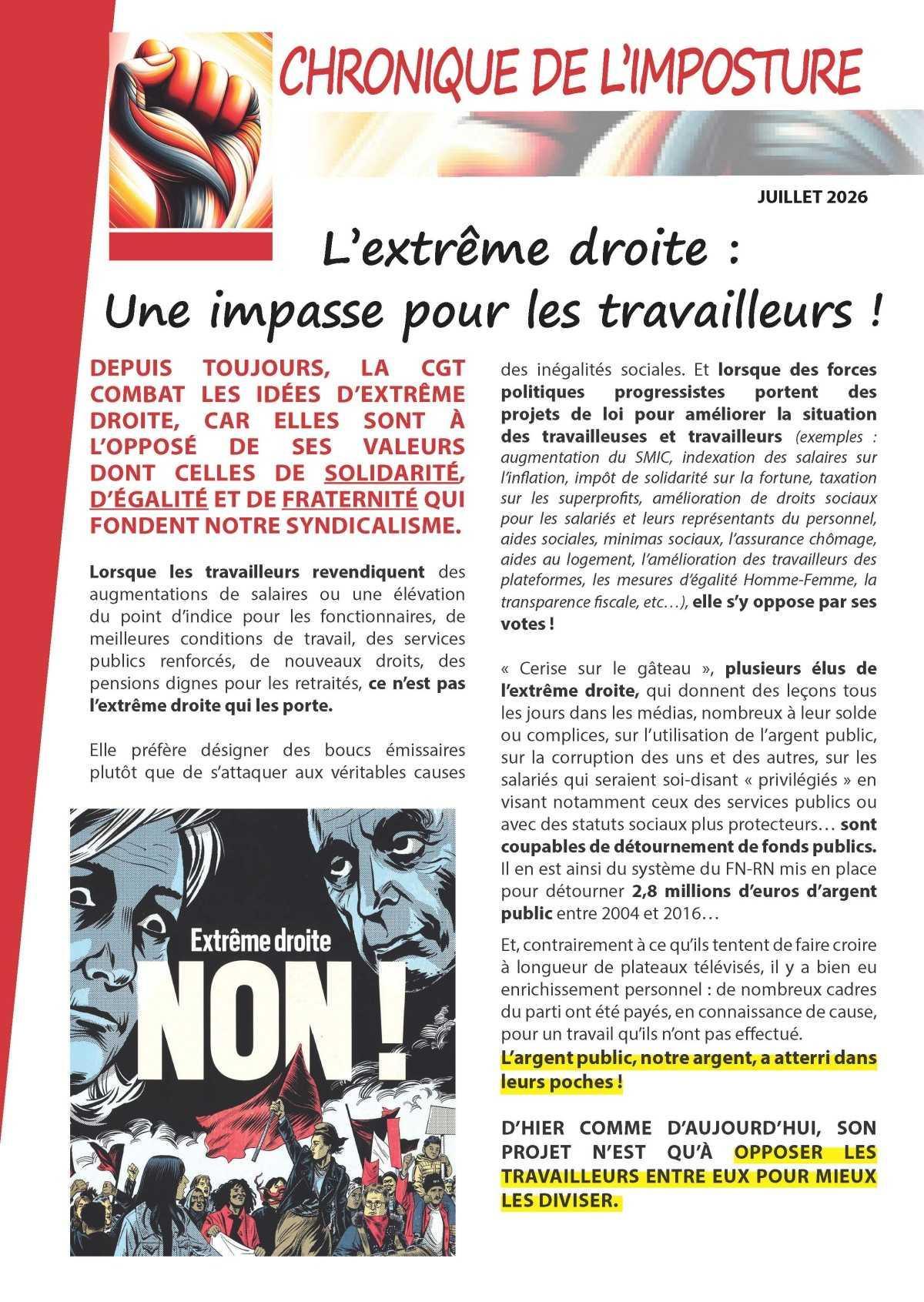 La chronique de l'imposture - Juillet 2026