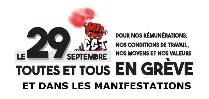 29 Septembre: Mobilisations Services Publics !