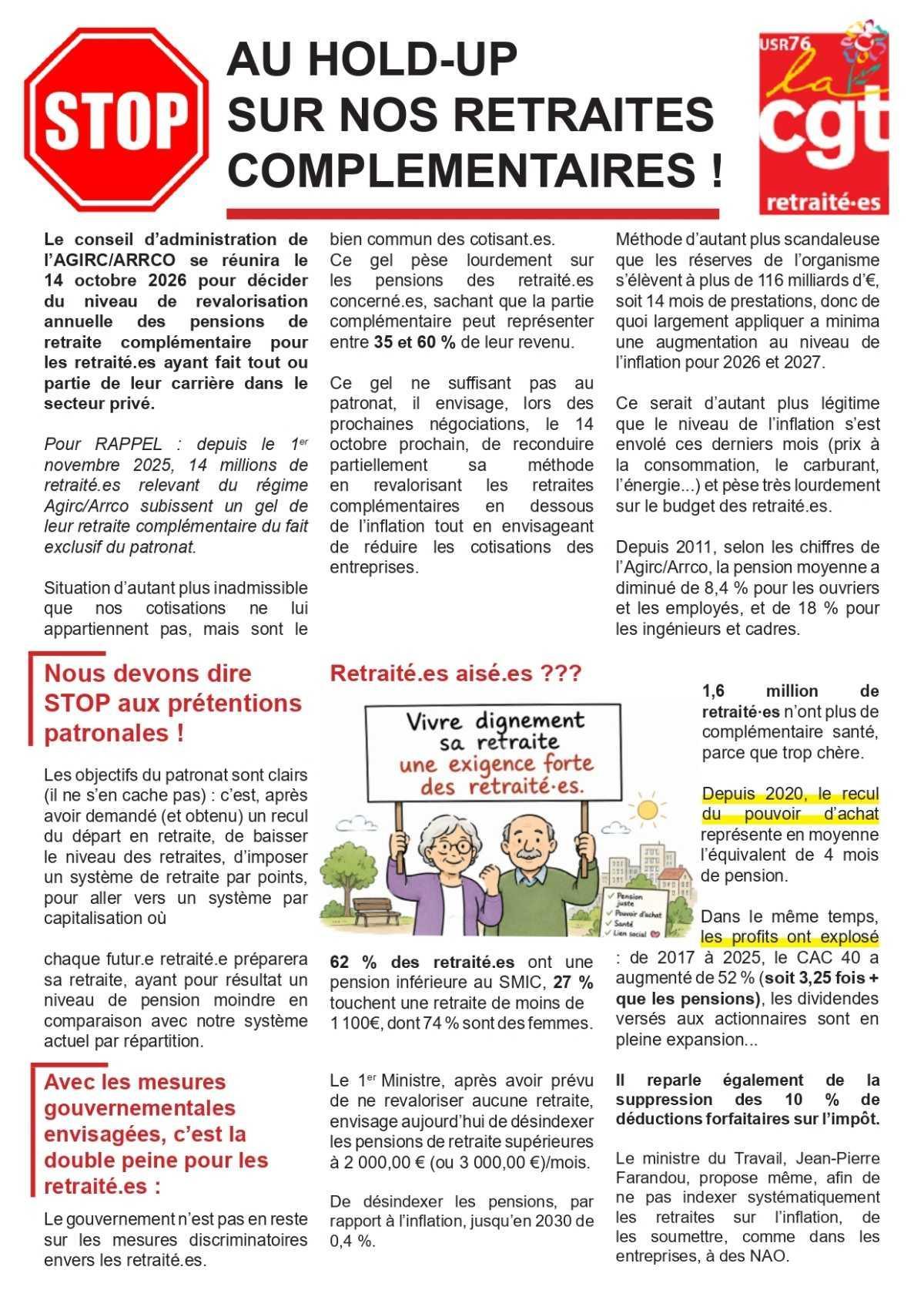 14 Octobre: Mobilisations pour les Retraites et complémentaires ! 14 Octobre: Mobilisations pour les Retraites et complémentaires !