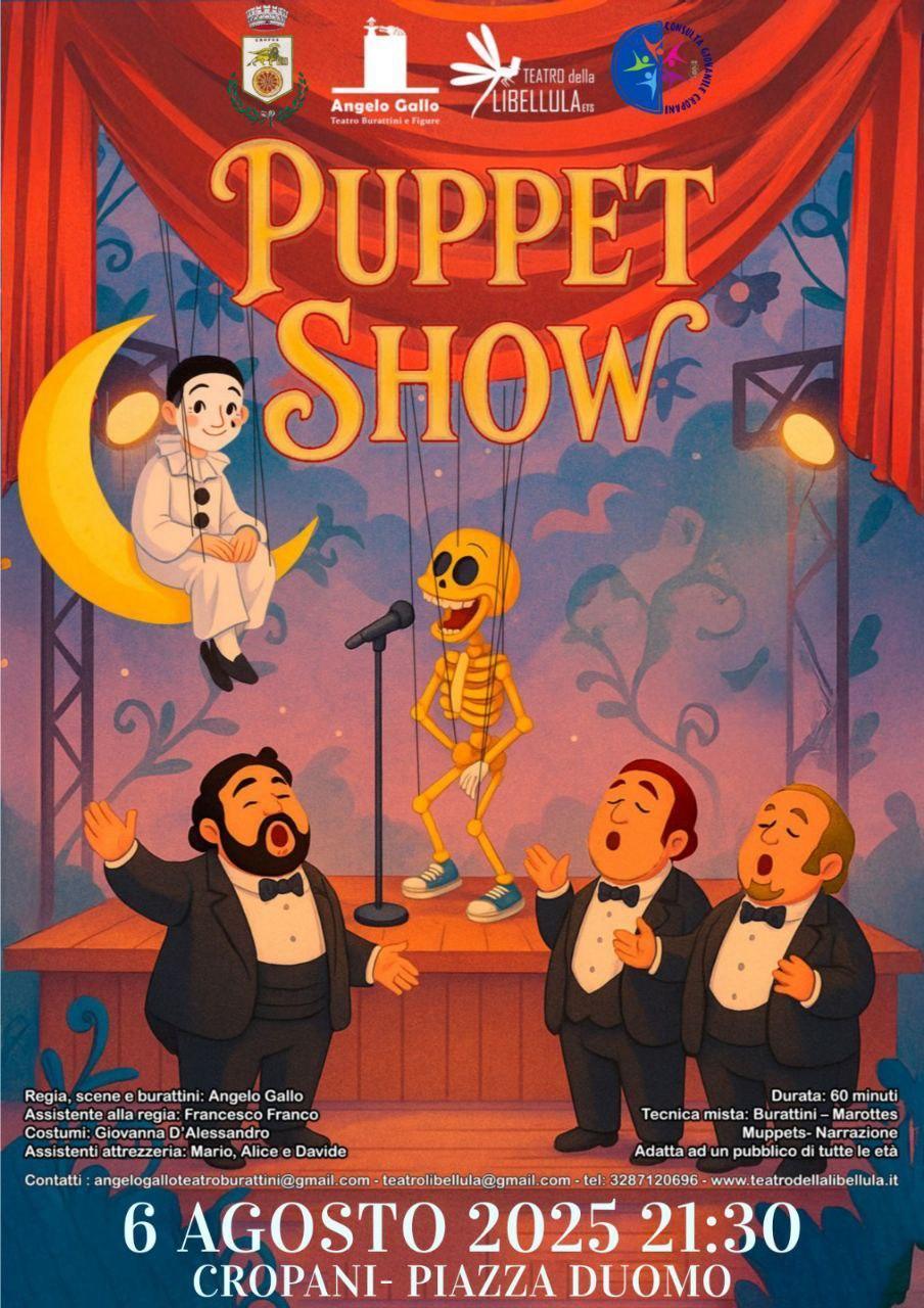 Spettacolo "Puppet Show" - Angelo Gallo e il Teatro della Libellula ETS (start h. 21.30)
