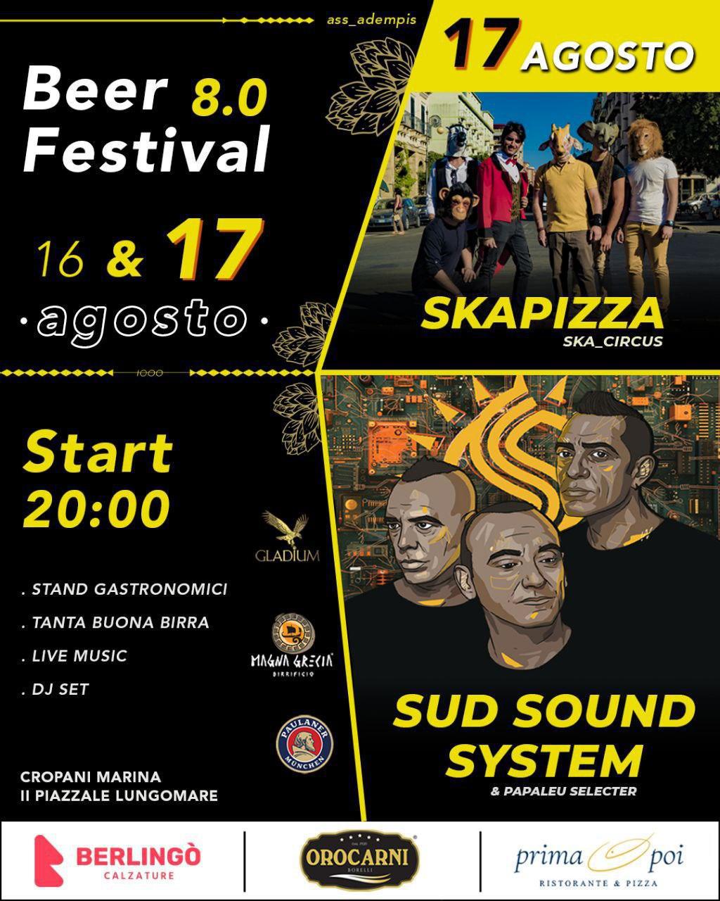SKAPIZZA - Ska_Circus - CONCERTO SUD SOUND SYSTEM (start h. 20.00)