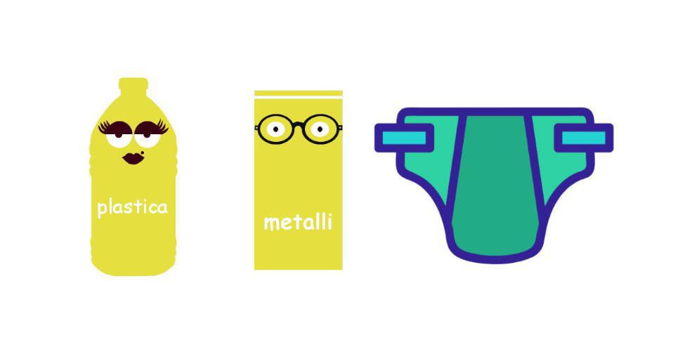 Stasera esporre multimateriale e pannolini