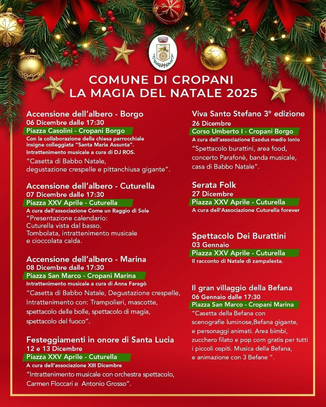 Accensione dell'albero - Borgo (inizio ore 17.30)