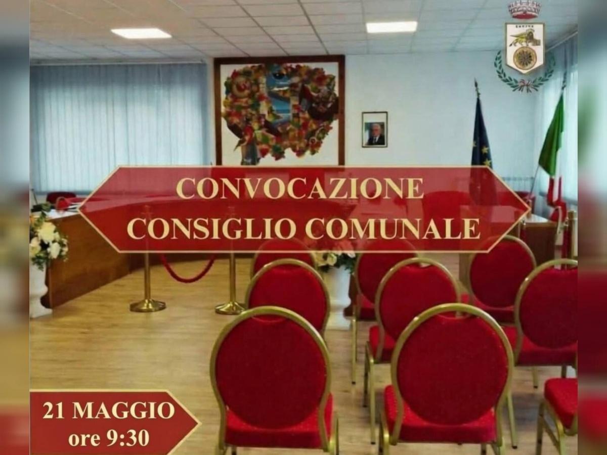 Convocazione Consiglio Comunale (inizio ore 9.30)
