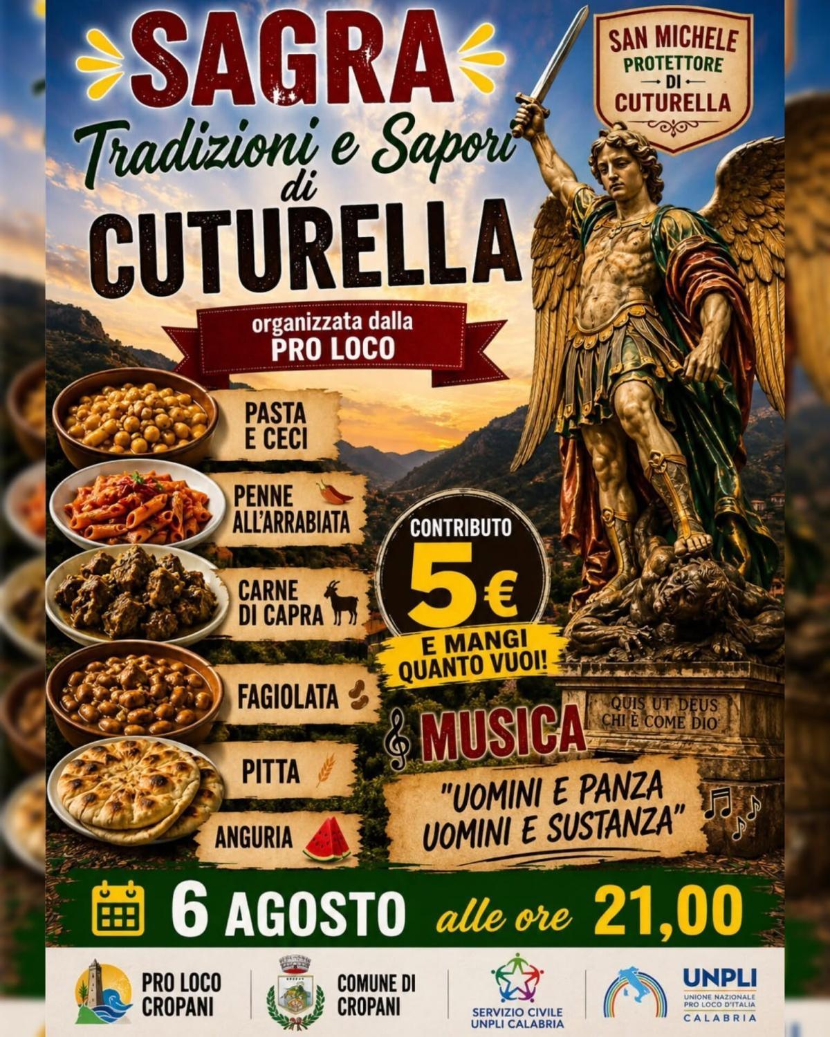 Tradizioni e Sapori di Cuturella (Inizio ore 21.00)