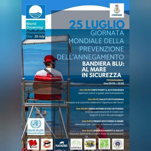 Giornata Mondiale della Prevenzione dellโAnnegamento (dalle ore 9.00 alle 12.00) Giornata Mondiale della Prevenzione dellโAnnegamento (dalle ore 9.00 alle 12.00)