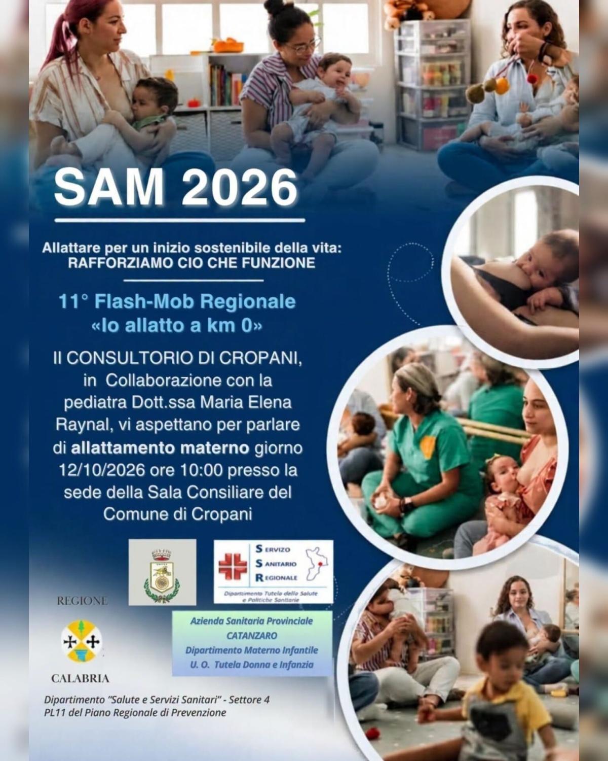Sam 2026: Insieme per sostenere l'allattamento Materno Sam 2026: Insieme per sostenere l'allattamento Materno