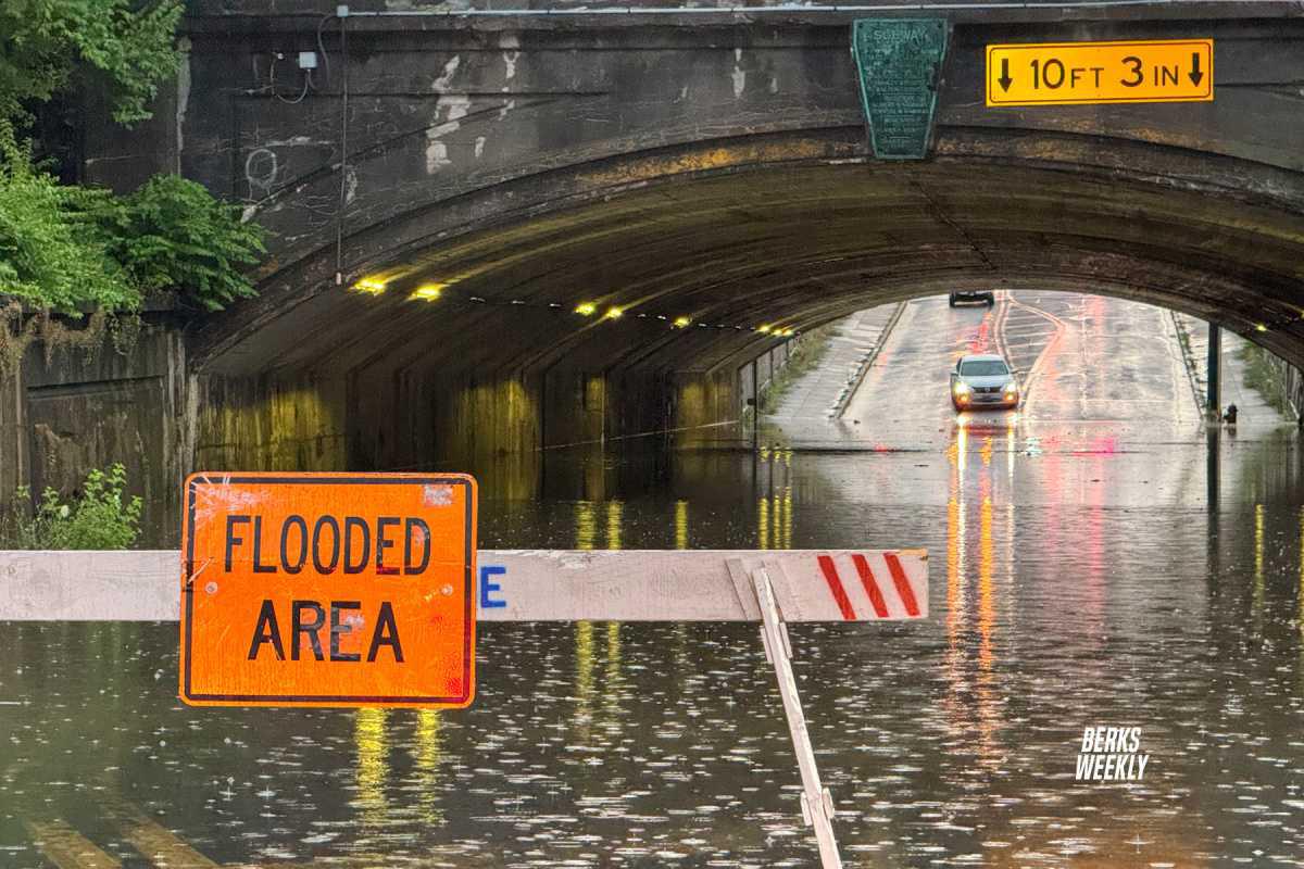 Spring Street Subway Floods in Reading
