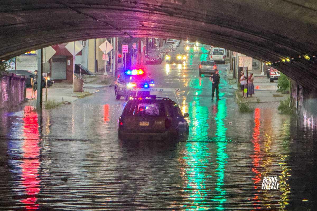 Spring Street Subway Floods in Reading