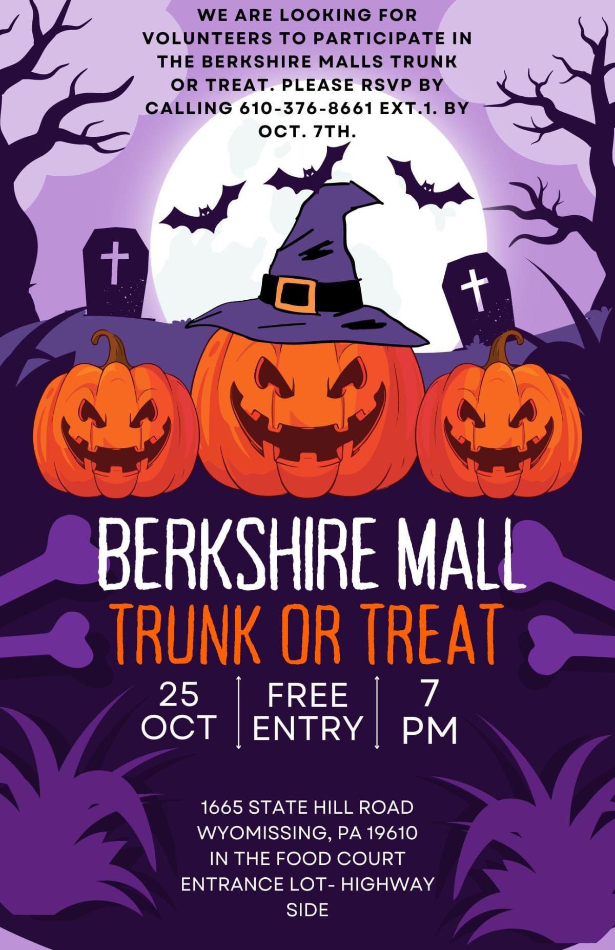 Berkshire Mall Trunk or Treat