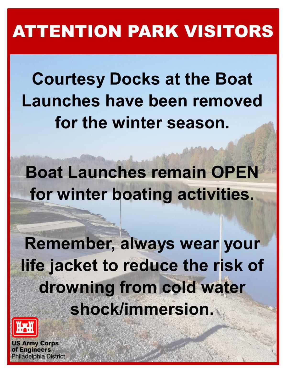 Blue Marsh Lake: Courtesy Docks Removed for Season Blue Marsh Lake: Courtesy Docks Removed for Season
