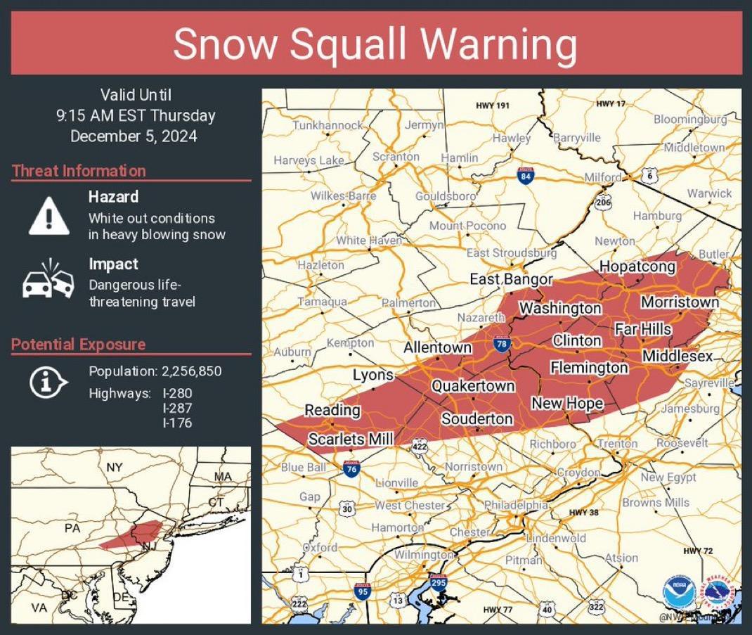 Snow Squall Warning Snow Squall Warning