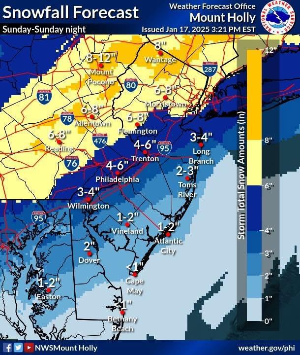 Winter Storm Watch in effect Sunday Winter Storm Watch in effect Sunday