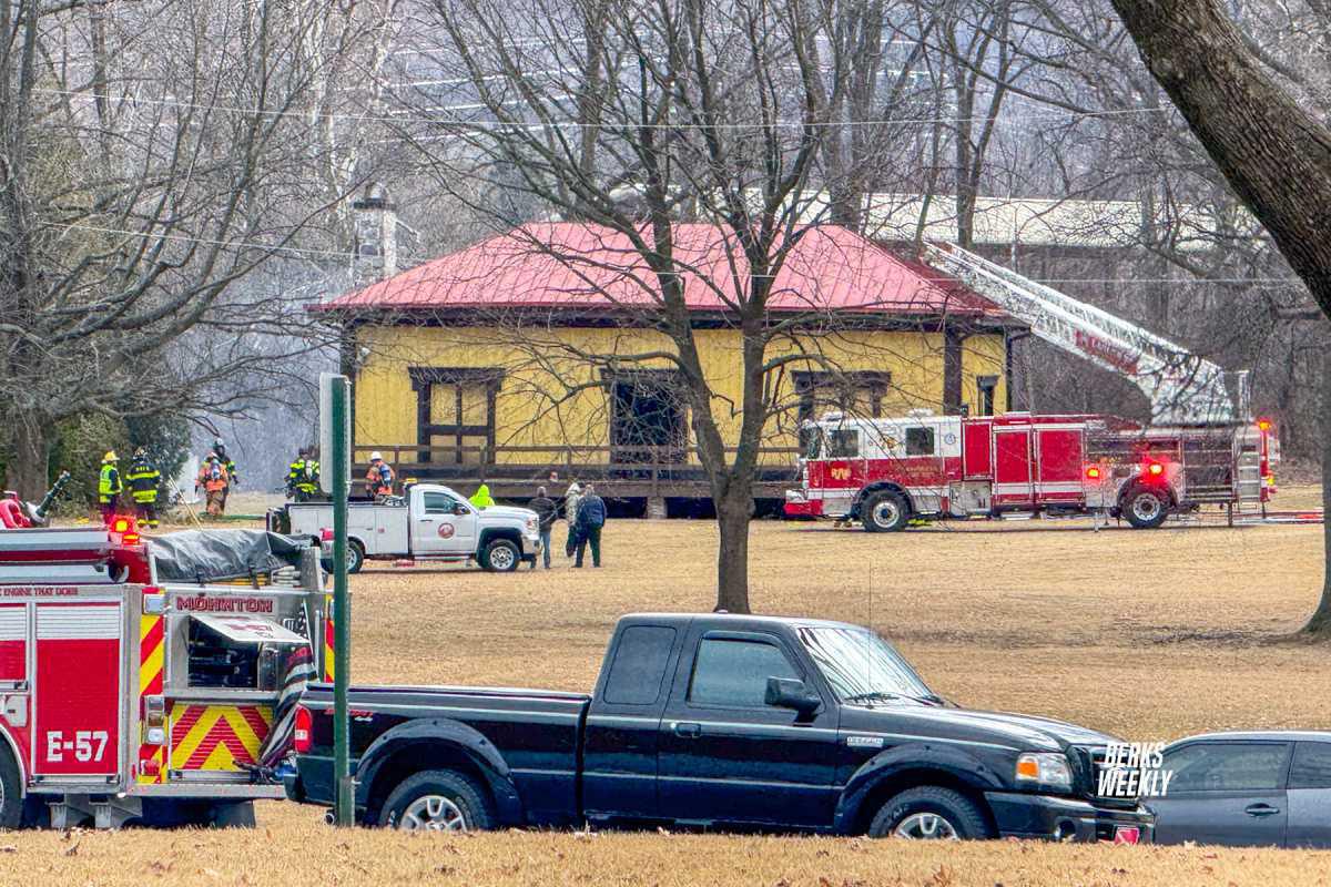 Sinking Spring: Fire at Historic Train House Sinking Spring: Fire at Historic Train House