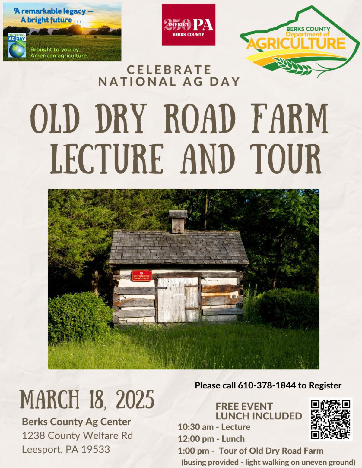 Historic Farm Lecture and Tour - Free Event