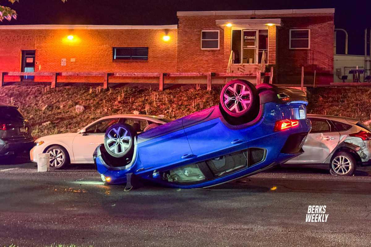 West Reading: Accident with Rollover West Reading: Accident with Rollover