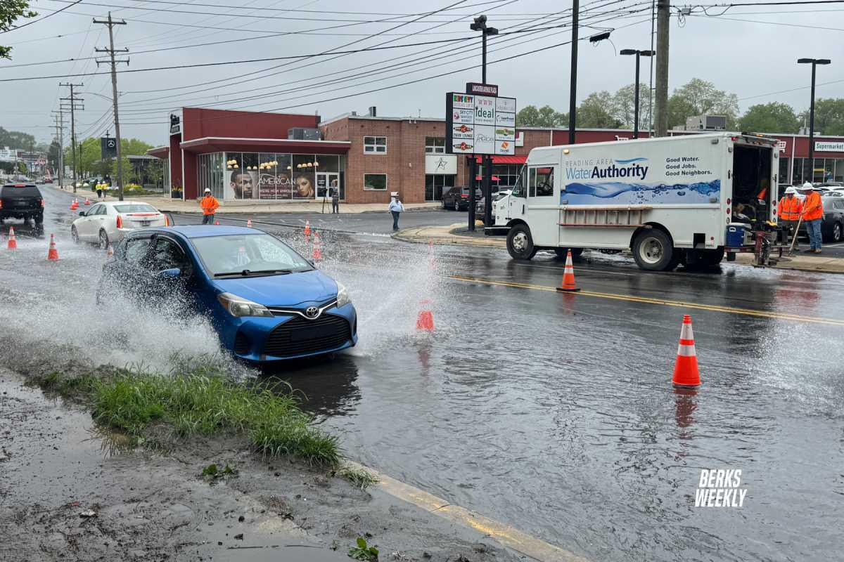 Reading: Water Main Break on Lancaster Ave