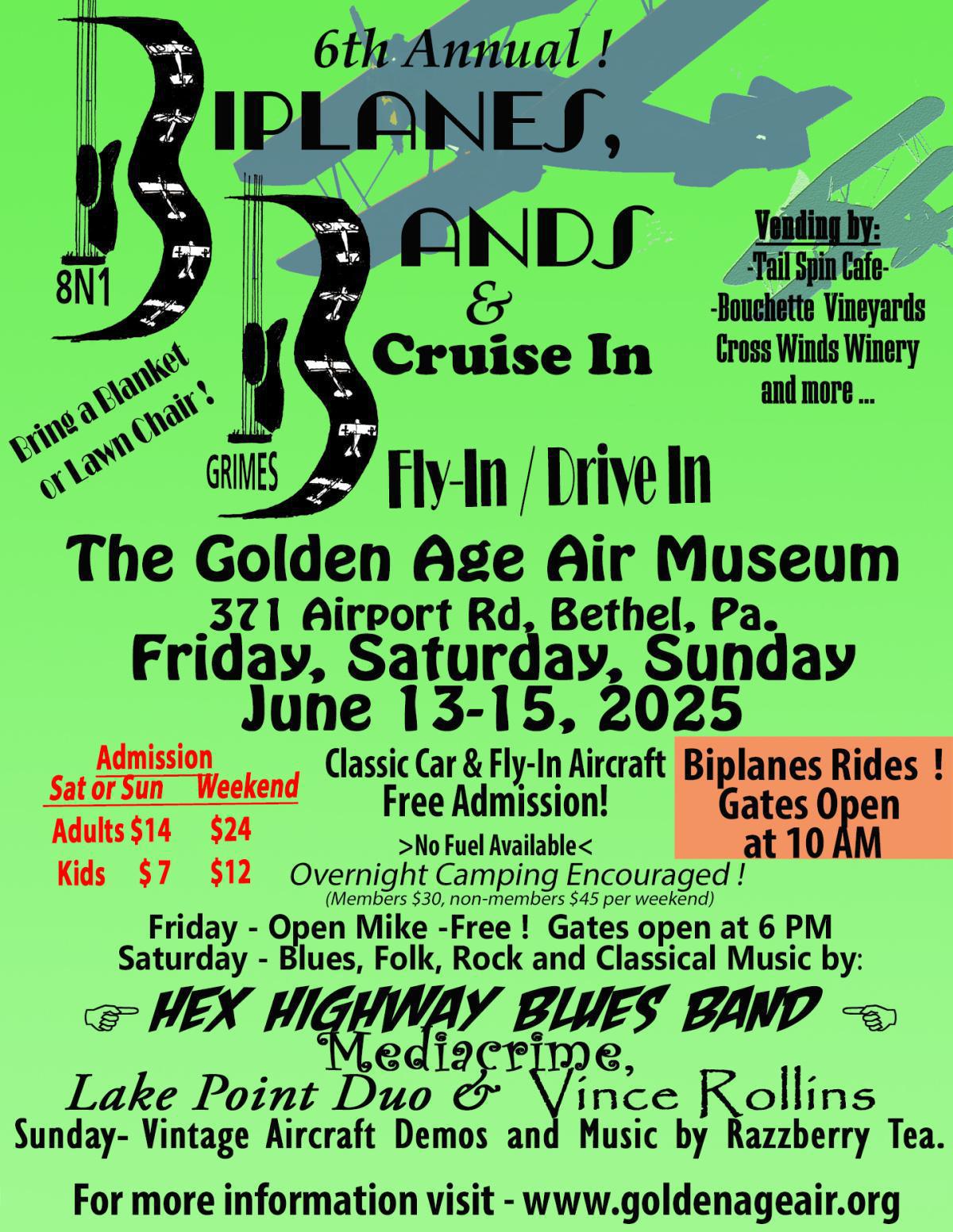 Biplanes, Bands, & Cruise In