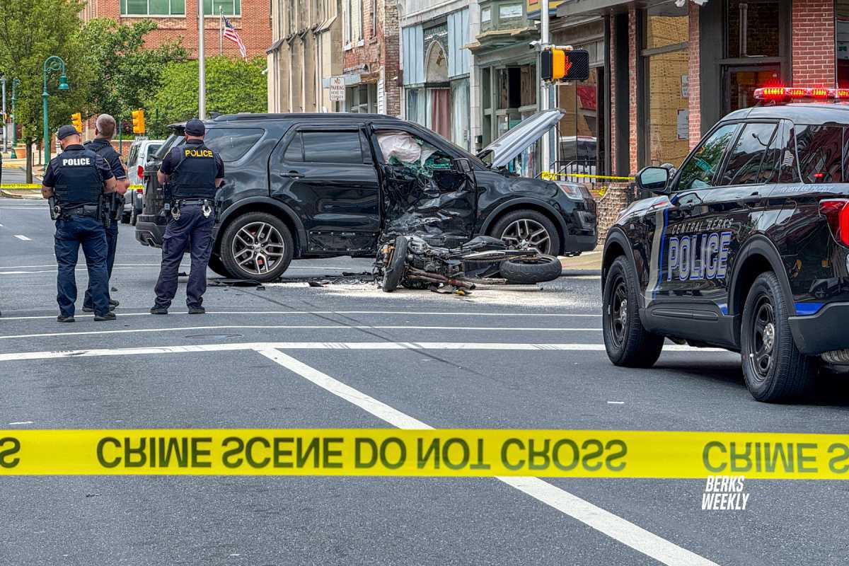 Eight Injured in Crash Following Police Pursuit in Reading Eight Injured in Crash Following Police Pursuit in Reading