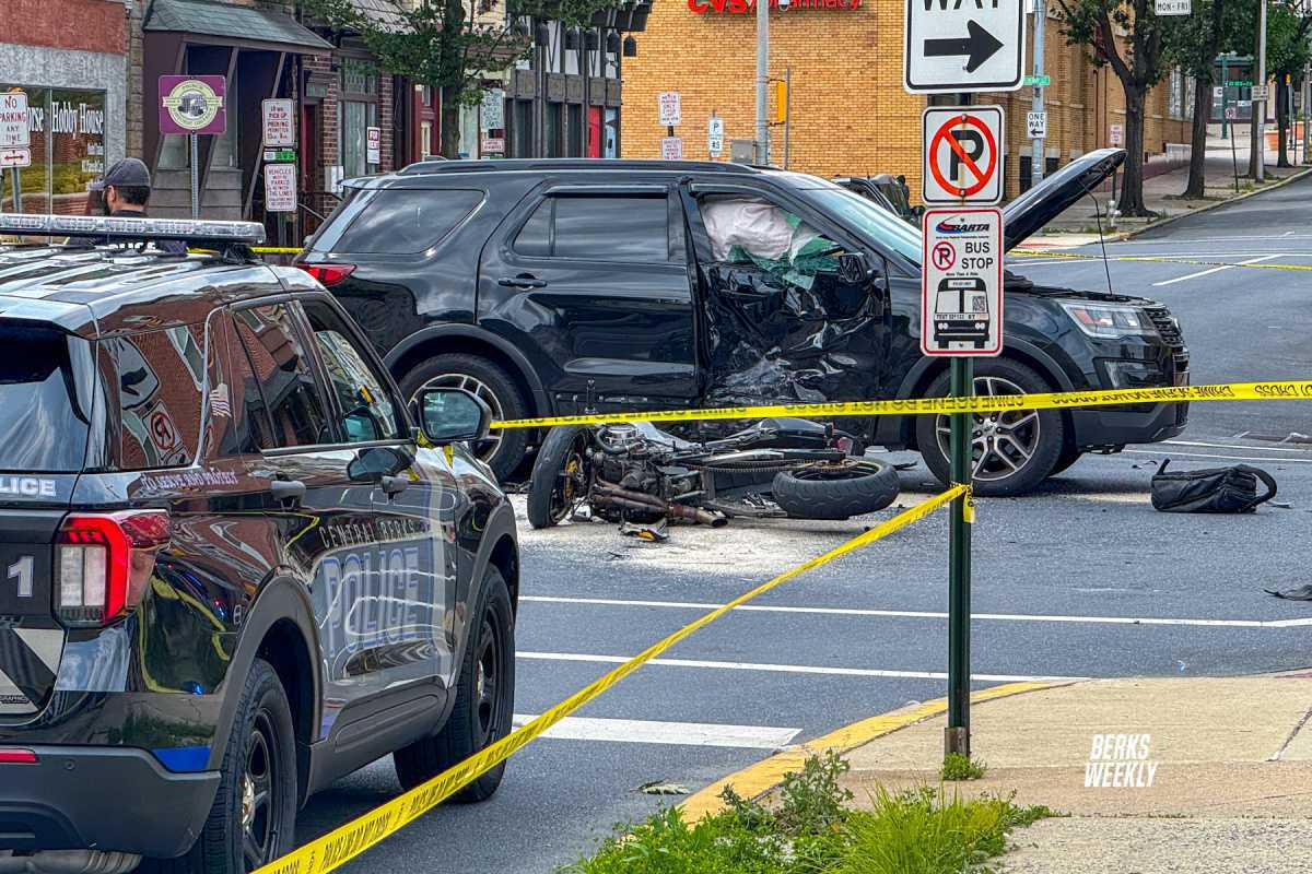 Eight Injured in Crash Following Police Pursuit in Reading Eight Injured in Crash Following Police Pursuit in Reading