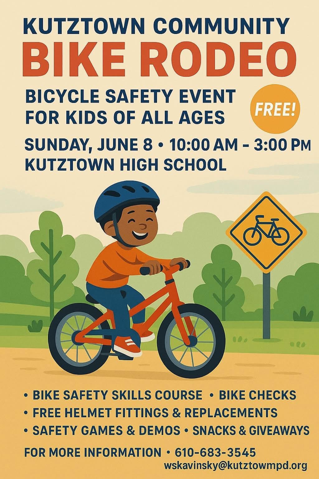 2nd Annual Kutztown Community Bike Rodeo