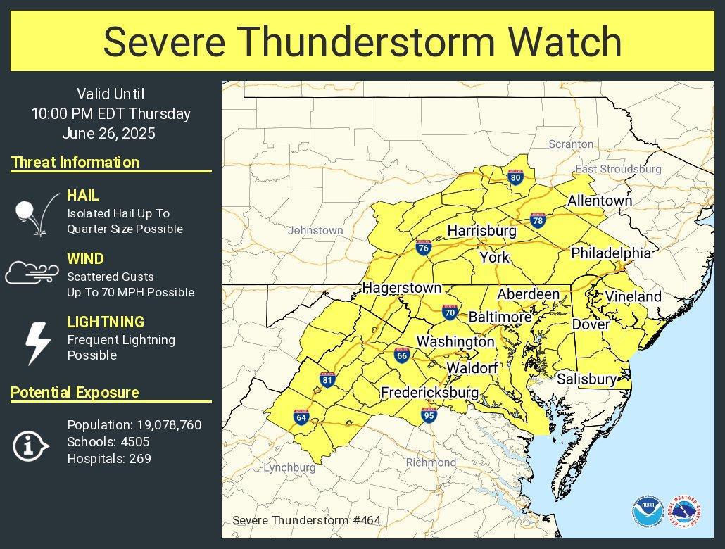 Severe Thunderstorm Watch Severe Thunderstorm Watch