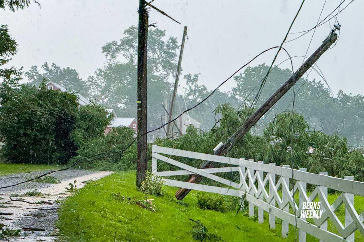 Photos: Storm Damage in Fleetwood - Barn Roof Torn Off Photos: Storm Damage in Fleetwood - Barn Roof Torn Off