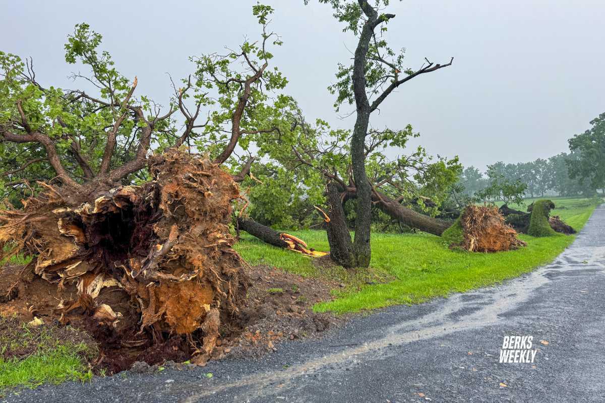 Photos: Storm Damage in Fleetwood - Barn Roof Torn Off Photos: Storm Damage in Fleetwood - Barn Roof Torn Off