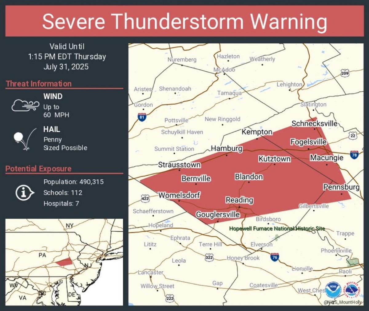 Severe Thunderstorm Warning