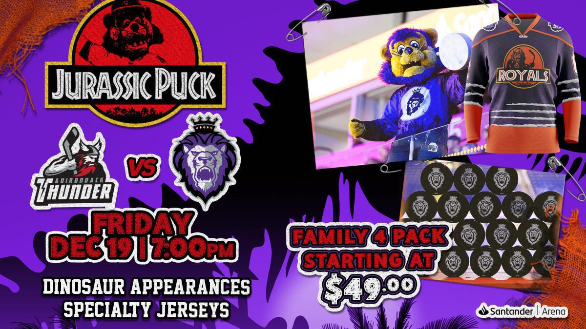 Reading Royals Home Game Jurassic Puck