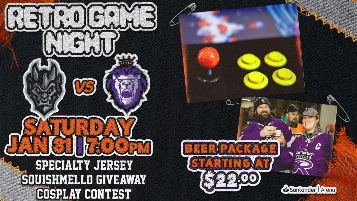 Reading Royals Home Game: Retro Game Night