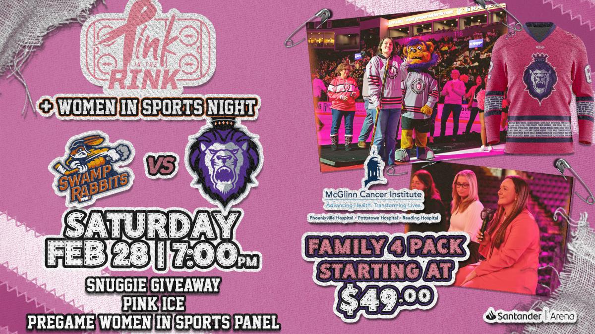 Reading Royals Home Game: Pink In The Rink / Women In Sports