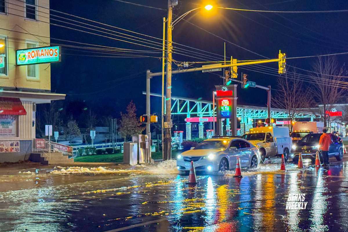 Water Main Break in Reading Water Main Break in Reading
