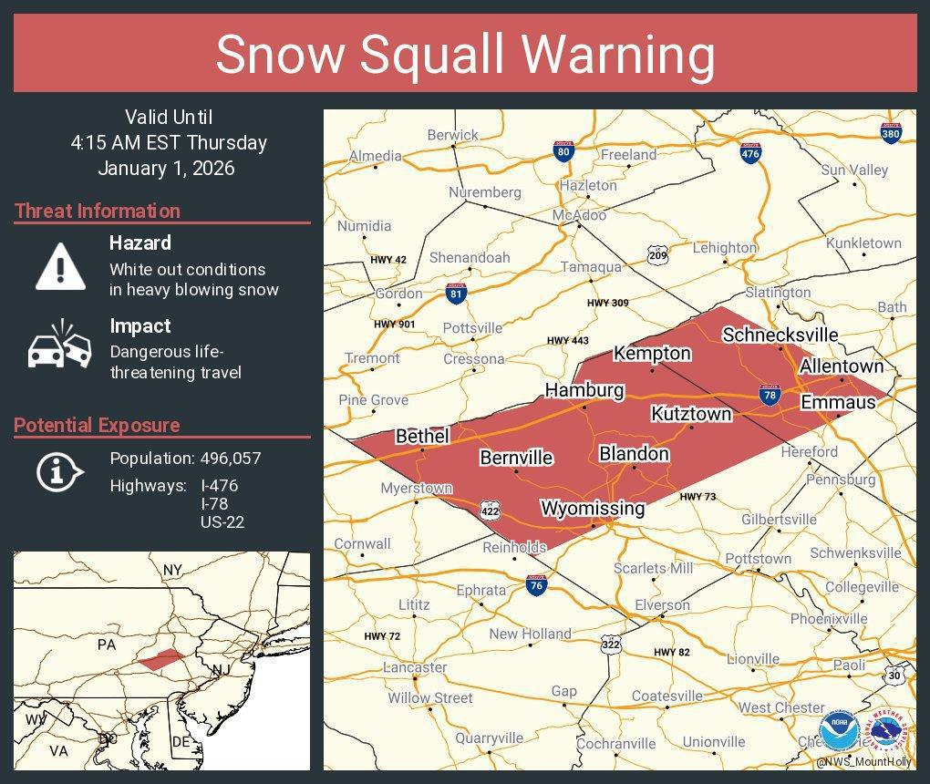 Snow Squall Warning Snow Squall Warning