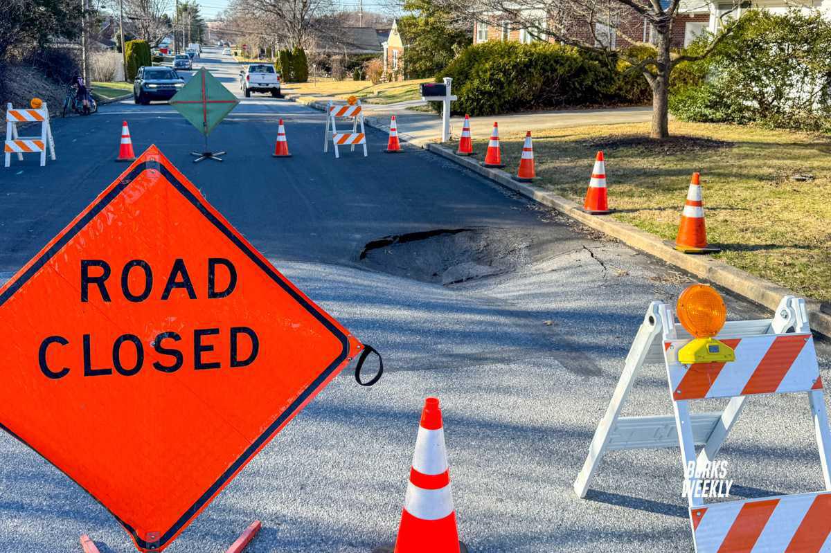 Cumru Township: Sinkhole in Roadway